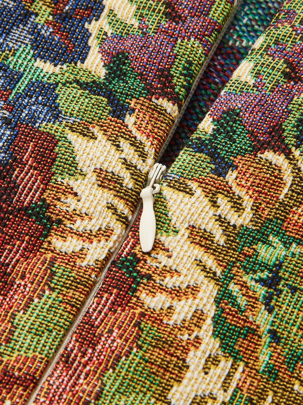 Commense Floral Square-Neck Mini Dress in Beige and Rose - Picture 4 of 9